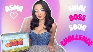 ASMR Final Boss Sour Challenge (Eating & Crinkly Sounds, Soft Spoken)
