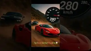 Dodge Challenger vs Ferrari F8 Tributo 260KM/h CRASH 😱💥 | Cinematic Shots & Drifts | Punjabi Bass