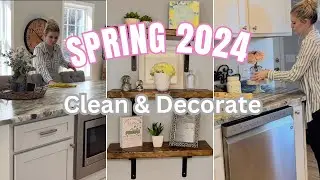 Spring 2024 Clean & Decorate. Cleaning Motivation. Homemaking.