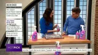 QVC   Mrs Gleam Oven Rack Cleaner Demo