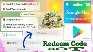 Top Redeem Code Bot 🔥 || Free Redeem Code || Unlimited Google Play Gift Code || Redeem Code Bot