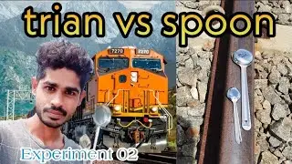 #tamil experiment #tamil vlog train vs spoon Experiment | Amazing experiment | SUTHAN VLOG