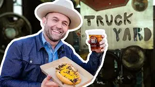 Cheesesteak in a Dallas Junk Yard? - Truck Yard Bar