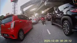 Reality Bites: Jam, Lane Splitting, Police 🚔 Roadblock - 🎞 Footage From My Aveta Vanguard 🛵 Dashcam