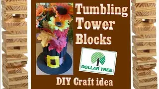 DIY Thanksgiving Pilgrim Hat with Mini Jenga Blocks