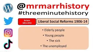 Three Minute History - Liberal Social Reforms 1906-1914