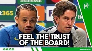 We only have 11 outfield players! | Thomas Frank and Xavi | Tottenham v Dortmund