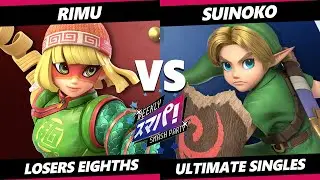 Sumapa 213 TOP 8 - Rimu (Min Min) Vs. Suinoko (Young Link) Smash Ultimate - SSBU