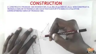 How to construct a similar triangle ?
