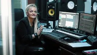 Missy Crissy live in the studio, recording for Key Loch's 
