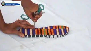 Ankara slippers. DIY: amazing Ankara slippers very easy to make