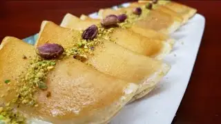 Qatayef with walnuts and cheese طريقة عمل القطايف من غير تخمير 
