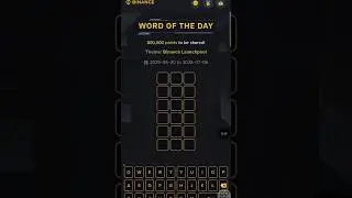 #binance 3 letter word of the day answer today. Date: 30 June 2025