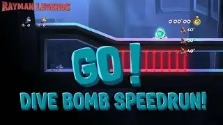 Dive Bomb SPEEDRUN! Rayman Legends Elevator Ambush!