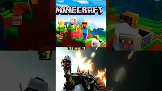 Minecraft vs War tortoise 2 #shortvideo #short #minecraft