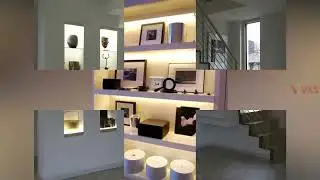 Modern Wall Niches Shelves Design Ideas | LED Lights Wall Cube Shelves | Wall Decor Recessed Light