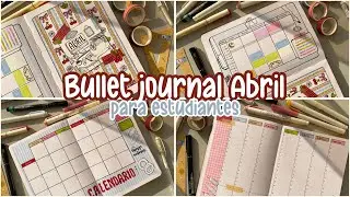 Bullet Journal Abril para estudiantes 📚🫶🏼🍃 | Planea conmigo | Estudiante de derecho