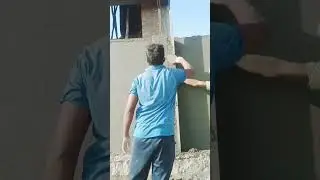 Plastering Techniques _Front Compound Wall Pillar plastering with fastest work using sand and cenent