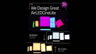 RGBWY and Bi-Color of 𝗔𝗶𝗿𝗟𝗘𝗗𝗖𝗶𝗻𝗲𝗟𝗶𝘁𝗲😍, which one version is your favorite?  #AirLEDCineLite