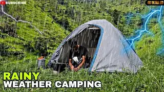 rainy weather camping || rain camping || camping in forest || Rain || Junior Camper 😍