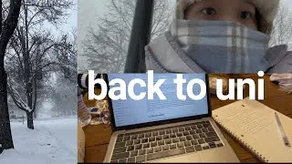 first day back for spring semester | uni vlog