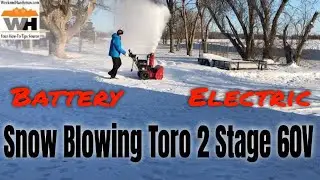 Snow Blowing In Real Life: Toro Power Max E26 2 Stage 60 Volt Battery Snow Thrower
