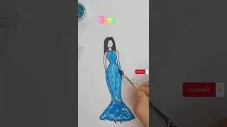 #colouring #princess #dress #glitter 💙💙💙