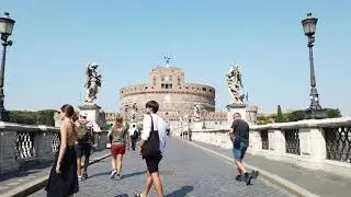 4K Walk - Castel Sant'Angelo, Rome, Italy 