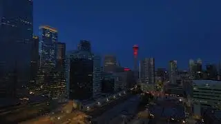 Night flight in Calgary - DJI Avata 2
