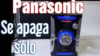 Falla comun en los miniComponentes Panasonic // enciende y se apaga solo // causa y solución
