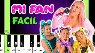 SE&Ntilde;ORITA INFLUENCER & MINI INFLUENCERS - MI FAN - PIANO FACIL - PIANO NOTAS LENTAS