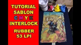 tutorial sablon CMYK kaos hitam interlock outputfilm