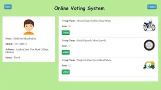 Online Voting System in PHP | PHP Project with Source Code | PHP Mini Project with Source Code