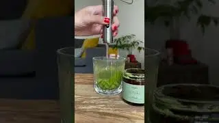 Le Matcha latte glac&eacute; au CBD Huages