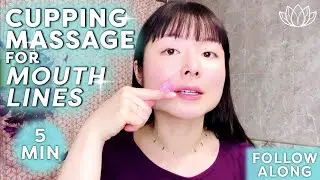 [5-MIN] DAILY LIFTING FACIAL CUPPING MASSAGE FOR MOUTH LINES & WRINKLES | FOLLOW ALONG ♡ L&eacute;more ♡
