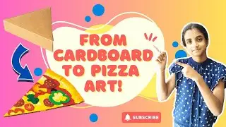 Cardboard pizza 🍕 that will make you hungry | DIY cardboard Pizza | A fun craft idea 🍕 🎨