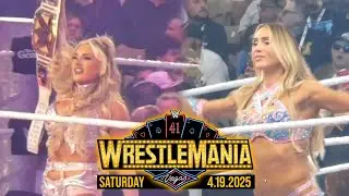 Charlotte Flair vs Tiffany Stratton Entrances! WWE WrestleMania 41 | Saturday 4.19.25 | Fancam