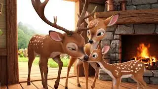 The Ultimate Deer Family Camping Adventure in a Lush Flower Valley