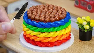 Resep Dekorasi Kue Mini Pop It Pelangi & Cokelat Putar yang Cantik 🌈✨ Coco Cakes