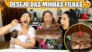 REALIZANDO O DESEJO DAS MINHAS FILHAS -  BOLO DE CHOCOLATE COM CEREJA | TIA DO JOINHA