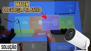 ⚠️ SOLU&Ccedil;&Atilde;O: IMAGEM DO MINI PROJETOR DE CABE&Ccedil;A PRA BAIXO, O QUE FAZER HY300
