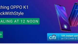 Oppo k1 LIVE LAUNCH EVENT🎷