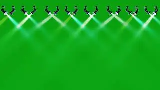 Premium Concert Stage 16 Lights Green Screen Background | HD Light Beam Animation for Video Editing