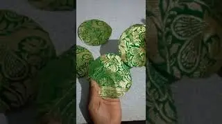 Easy latkan making tutorial/Fabric flower latkan