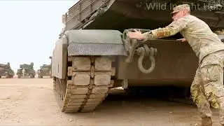 US Military Convoy Arrives at CBKU Armory | B-Roll Footage from Camp Buehring, Kuwait
