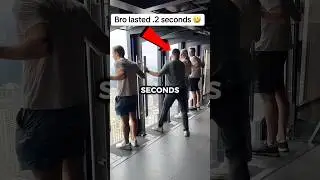 Он смог продержаться всего 2 секунды 😱
