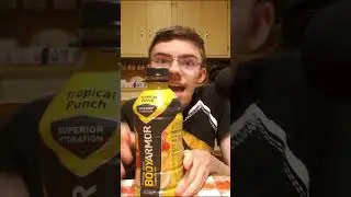 Trying Body Armor Tropical Punch! #shorts #tastetest #bodyarmor