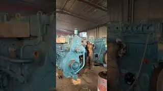 Massive Diesel Engine Cold Start Test！#short #shorts #shortsvideo #auto#mechanic #automotive#viral