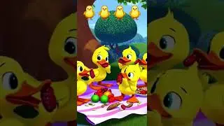 duck rhymes🐥🐥🐥 #trending #cutebaby #childrenscartoon #rhymesforkid#poemreading  #viral #ytshort