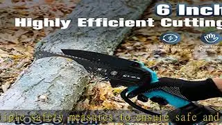 Hand Saw Pruning Tree Branches Electric Pruning with Rechargeable Battery & Chain, Perfect Gift Yar